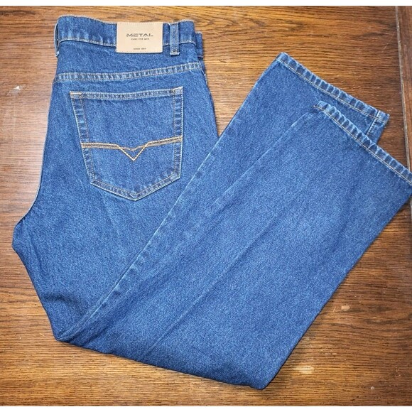 Vintage Genes 1891 Other - Vintage Genes 1891 Metal Jeans Mens 36x30 Regular Classic Fit Blue Cotton Denim
